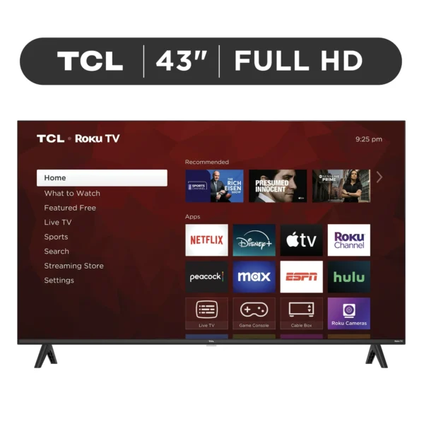 TCL 43" Clase S3 (43S310R) 1080p FHD LED Smart TV con Roku TV (Nuevo) - Imagen 2